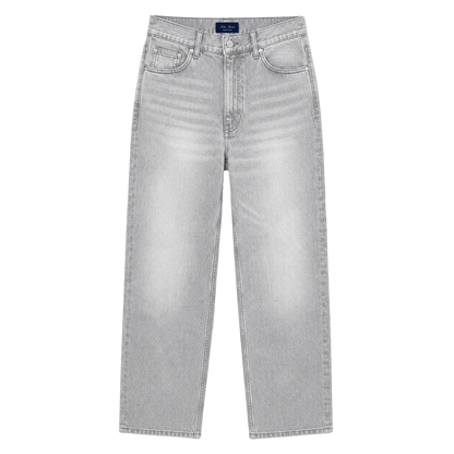 Relaxed Straight Fit Jeans Grey