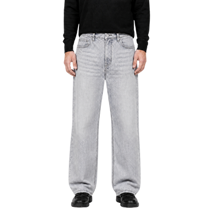 Relaxed Straight Fit Jeans Grey