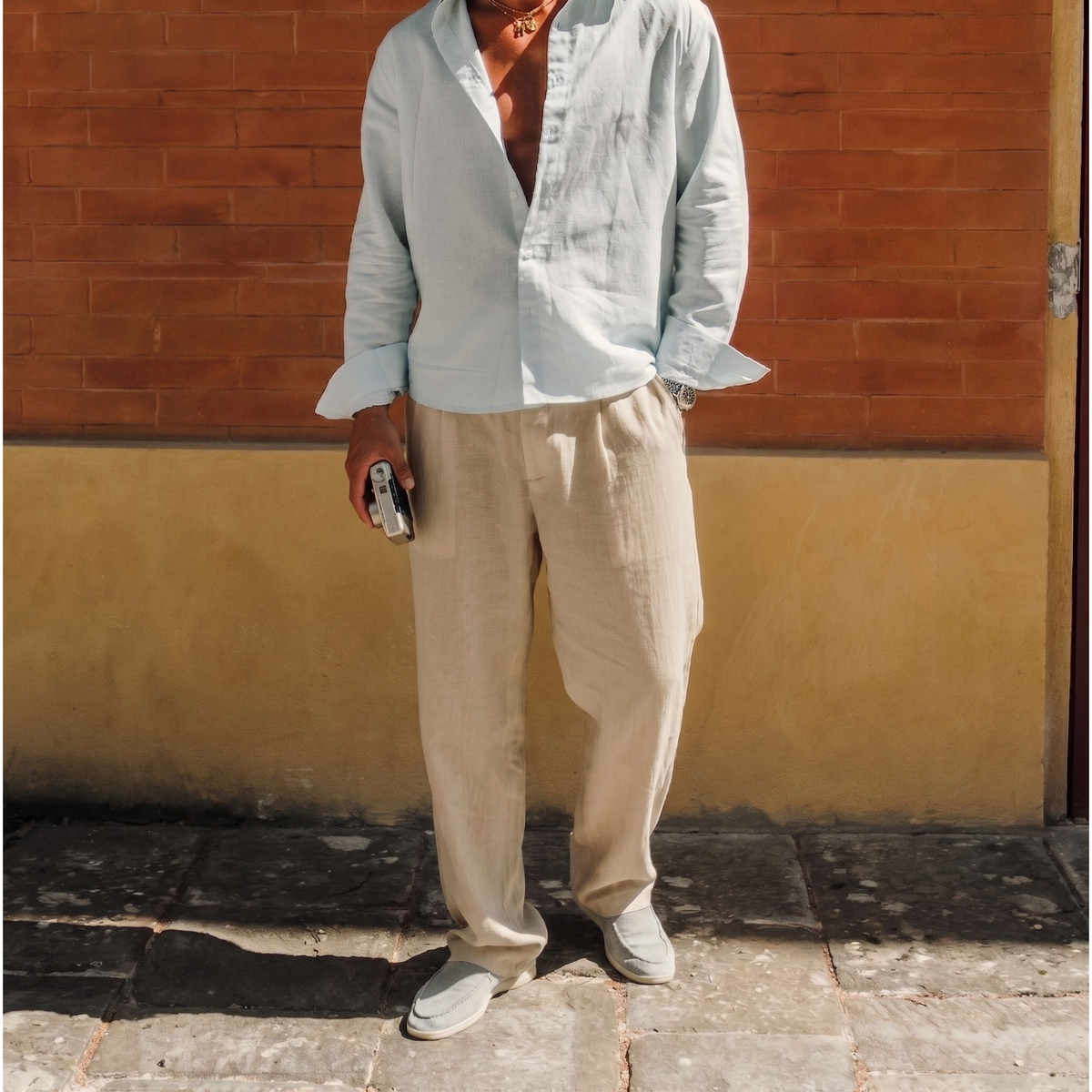 Pantalon en lin Casablanca – Vêtements sur mesure pour homme