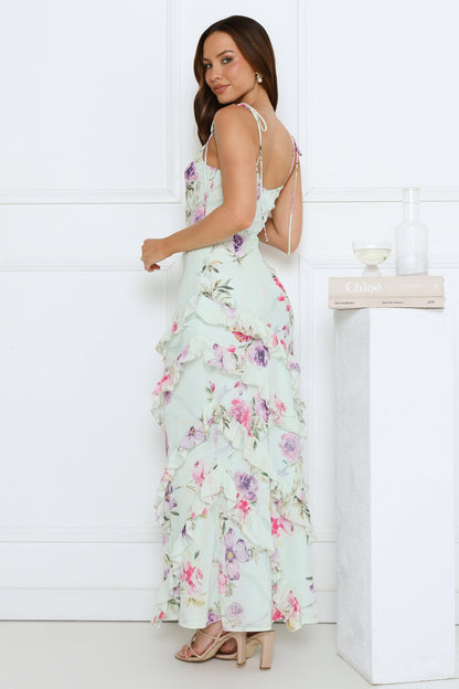 Luxe Twinkle Maxi Dress Mint