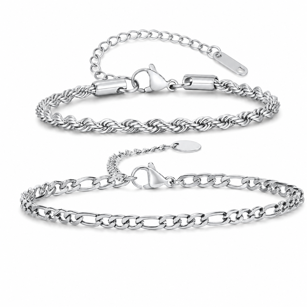 Armband-Kollektion aus Edelstahl in Silber