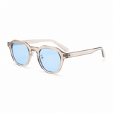 Champagne Frame / Blue Lens